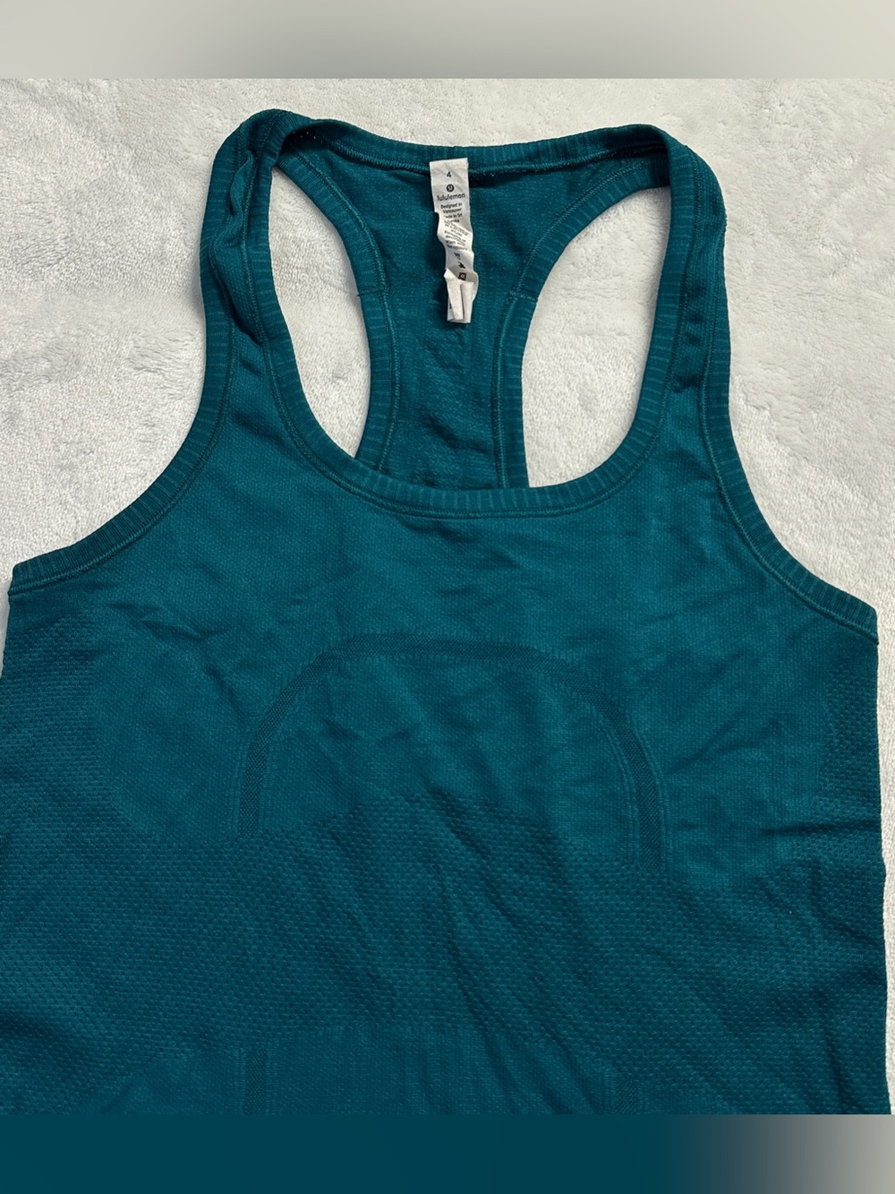 lululemon athletica Teal Racerback Tank Top - Picture 2 of 4